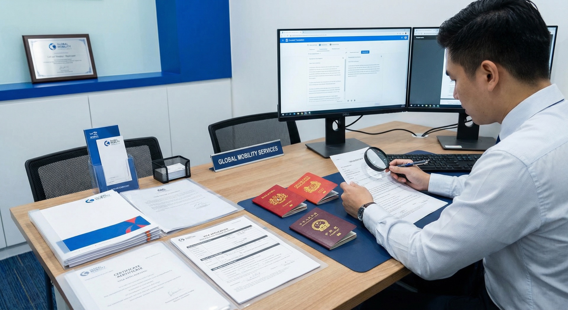 Immigration visa document translation Malaysia Singapore ICA embassy accepted