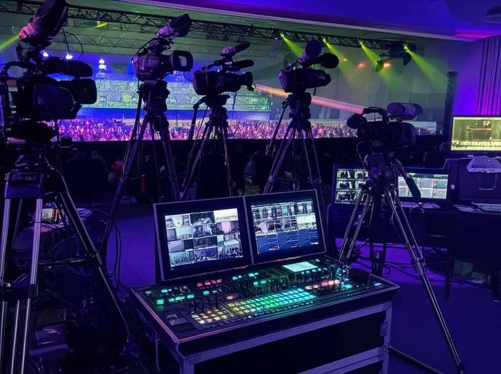 Live streaming setup for corporate events and conferences