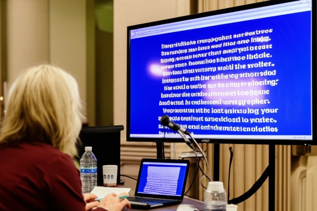 Live transcription service for events and proceedings