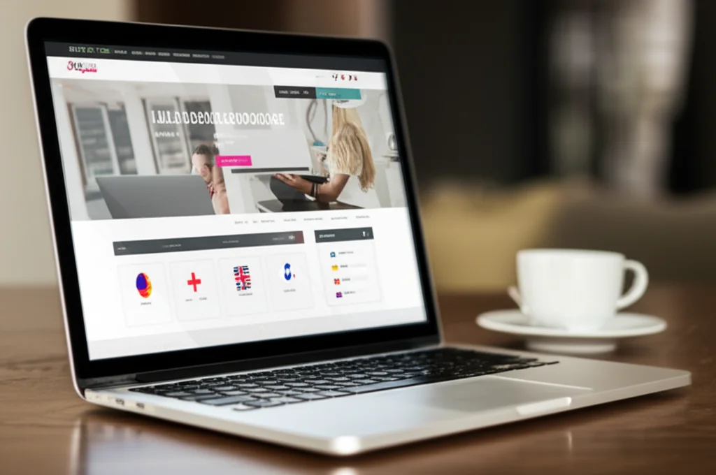 Multilingual website with multiple language versions